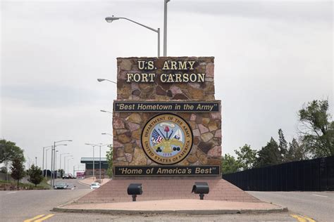 Fort carson - Fort Carson. Fort Carson is a United States Army installation located near Colorado Springs, primarily in El Paso County, Colorado. It is 40 miles (64 km) north of Pueblo, Colorado in Pueblo County. The 137,000-acre (550 km 2) installation extends south into Pueb…. Show in map Show coordinates.